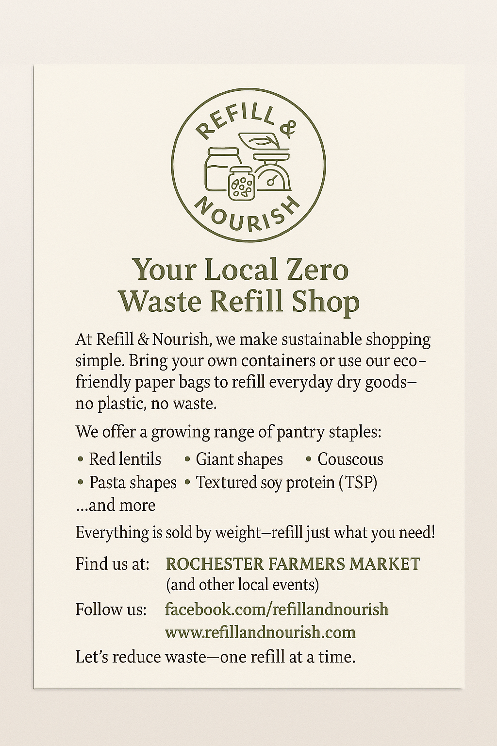 Refill & Nourish Logo